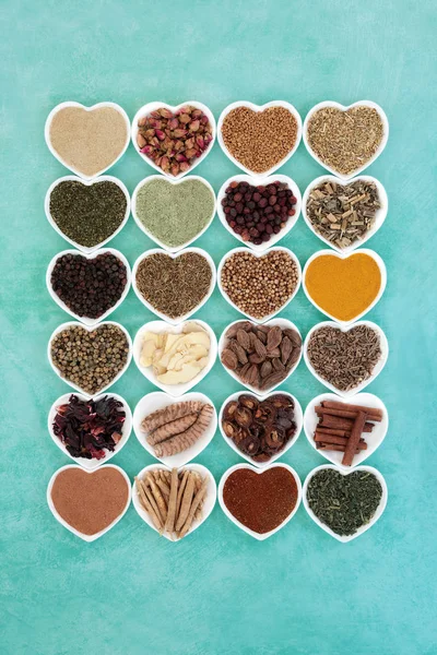 Herbs and Spice for a Healthy Heart — Stock Photo, Image