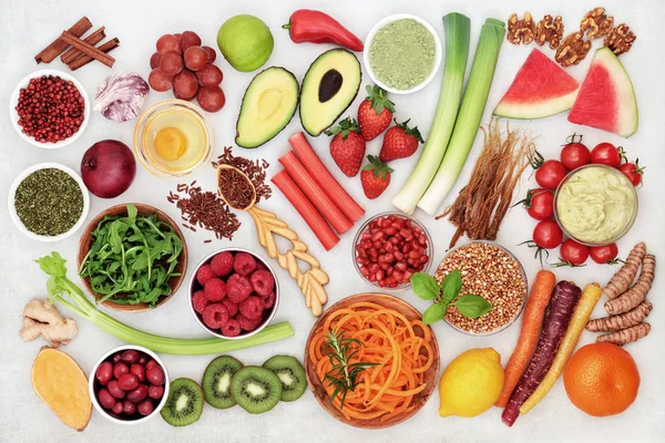 Superfood-Sammlung für gute Gesundheit — Stockfoto