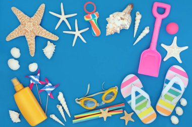 Yaz Soyut Arkaplan Sınırı Sembolleri