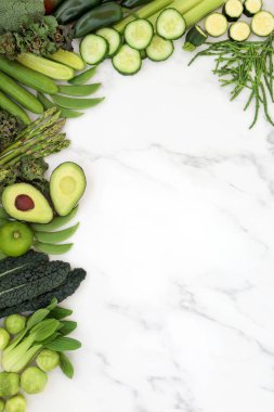 Yeşil Sebzeli Vegan Sağlıklı Gıda