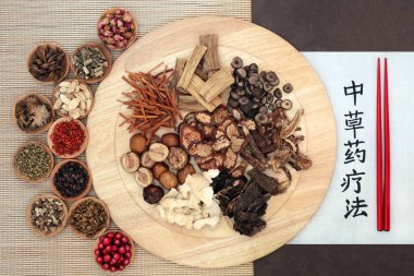 Traditional Chinese Herbal Therapy clipart