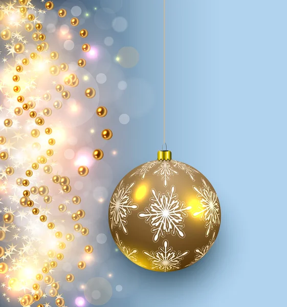 Fond de Noël lumières scintillantes — Image vectorielle