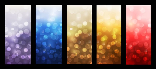 Fondos abstractos parpadeando bokeh — Vector de stock