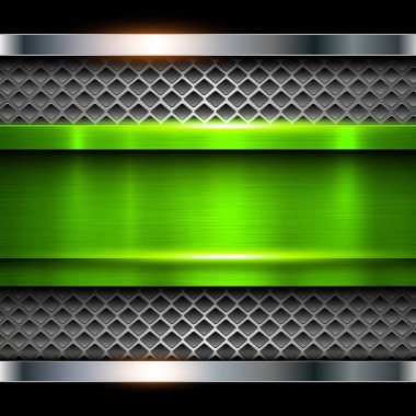 Metalik arka plan parlak