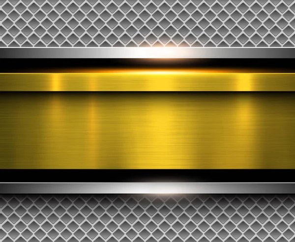 Hintergrund metallisch gold — Stockvektor