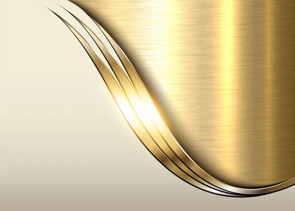 Altın metal arka plan — Stok Vektör