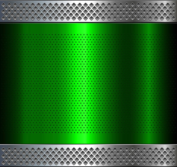 Metallic plate background