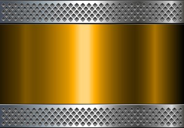 Metalik arka plan parlak