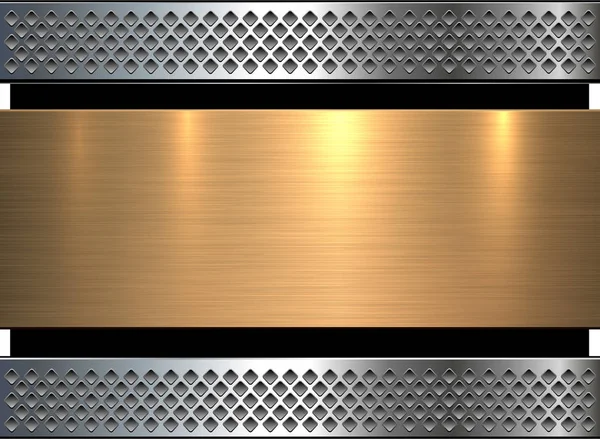 Hintergrund Gold Metall Textur — Stockvektor