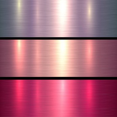 Metal dokular pembe ve kırmızı 