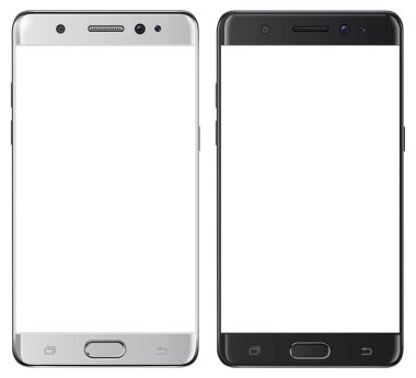 Boş ekran ile izole Smartphone