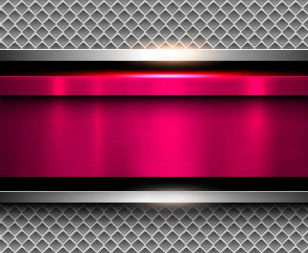 Bakgrunden metallic rosa — Stock vektor