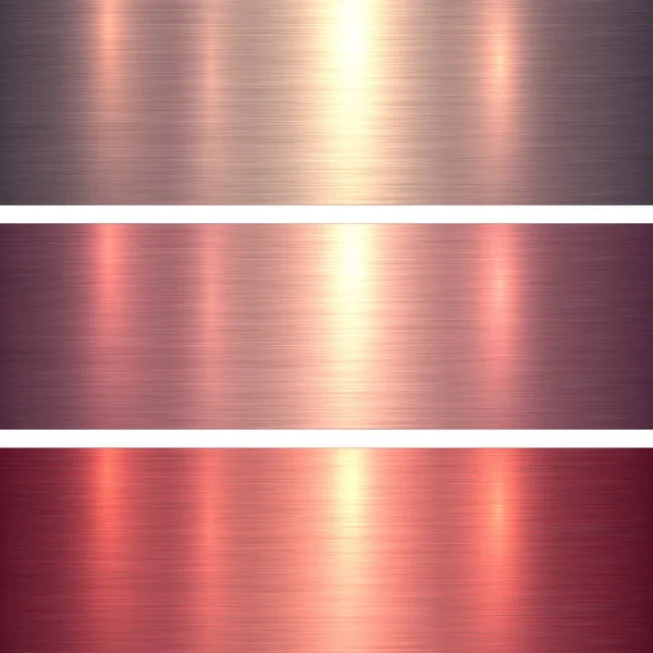 Metalen structuren roze en rood — Stockvector