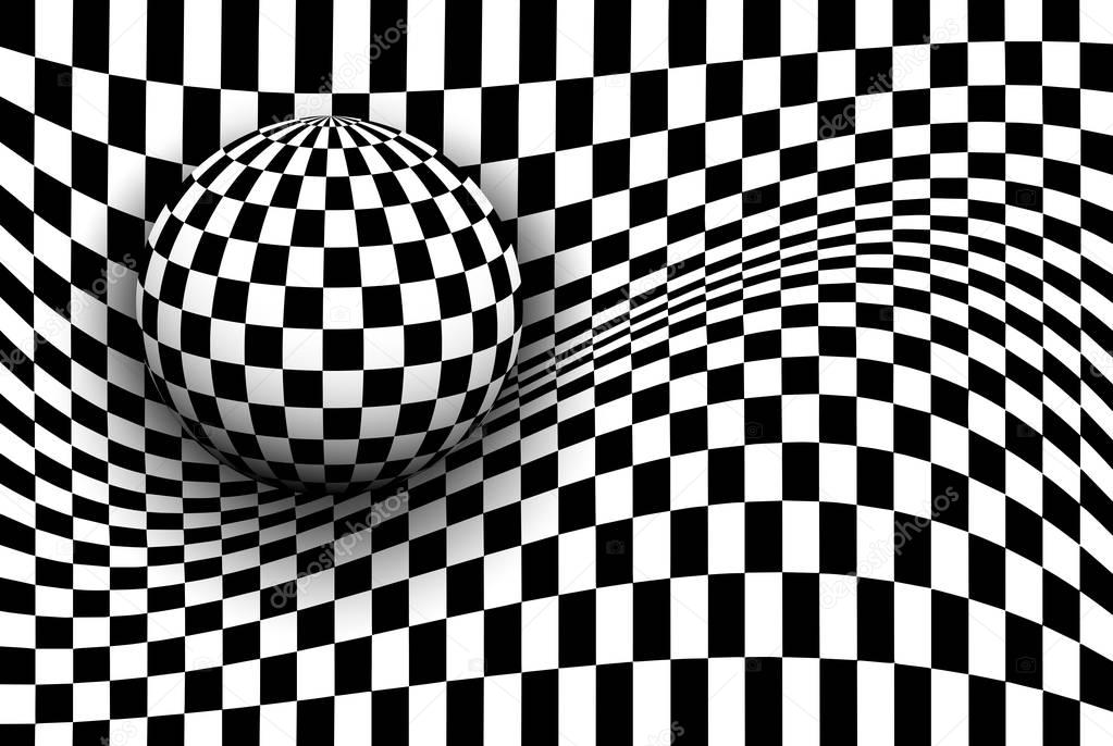 Background 3d black and white