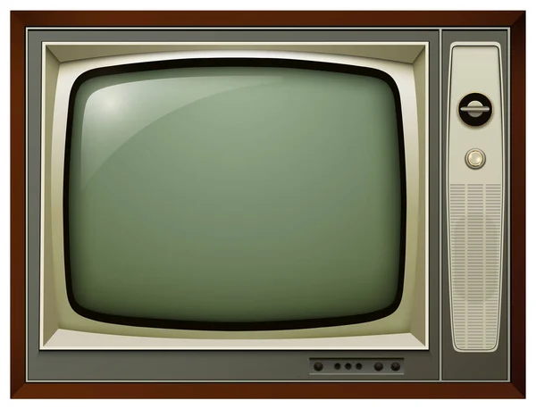 Τηλεόραση απομονωμένες παλιάς χρονολογίας — Διανυσματικό Αρχείο