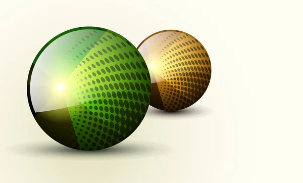 Fond abstrait sphères 3d — Image vectorielle