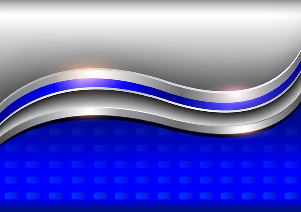 Елегантний фон, сріблясто-блакитний метал — стоковий вектор