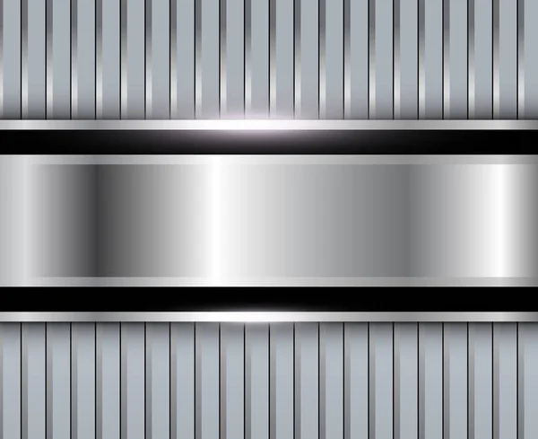 Hintergrund silber metallic — Stockvektor