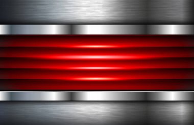 Gümüş arka plan kırmızı