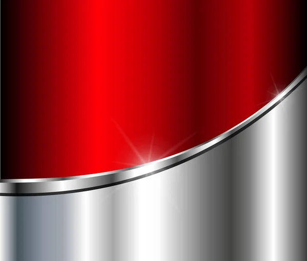 Abstracte achtergrond zilver rood — Stockvector