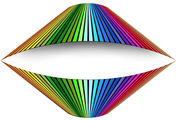 Bakgrund med rainbow randigt mönster — Stock vektor