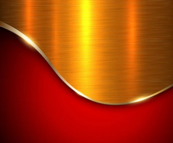 Fond métallique rouge — Image vectorielle