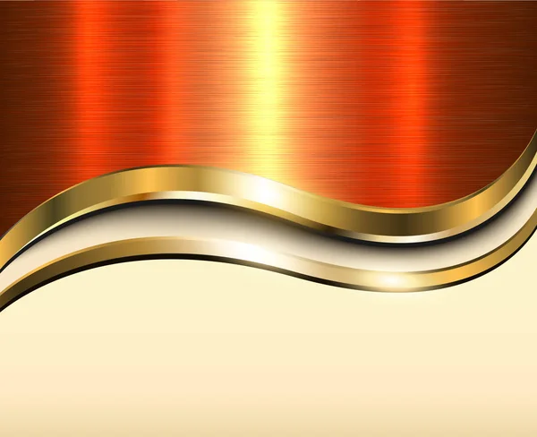 Bakgrund guld metallic — Stock vektor