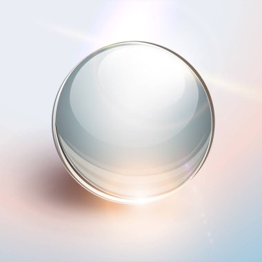 Arka plan ile 3d Cam Küre