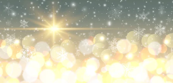 Fond de Noël lumières floues — Image vectorielle