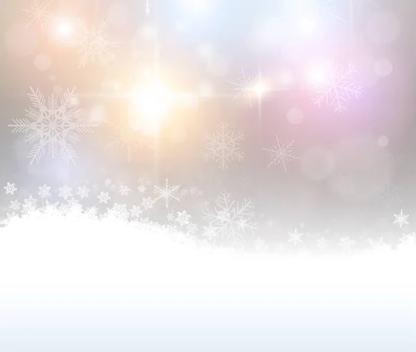 Різдвяний фон зі сніжинками — стоковий вектор