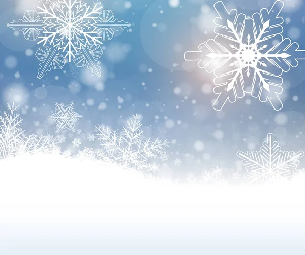 Kerst Winter Achtergrond — Stockvector