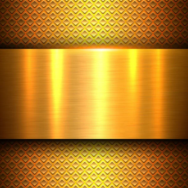 オレンジ色の金属の背景テクスチャ — ストックベクタ