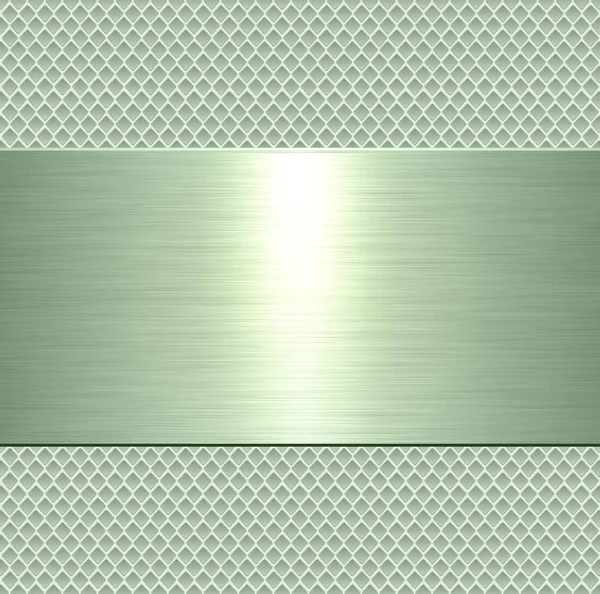 Metal plaka arka plan yeşil — Stok Vektör