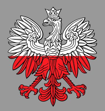 Polonya kartal Ulusal renklerde