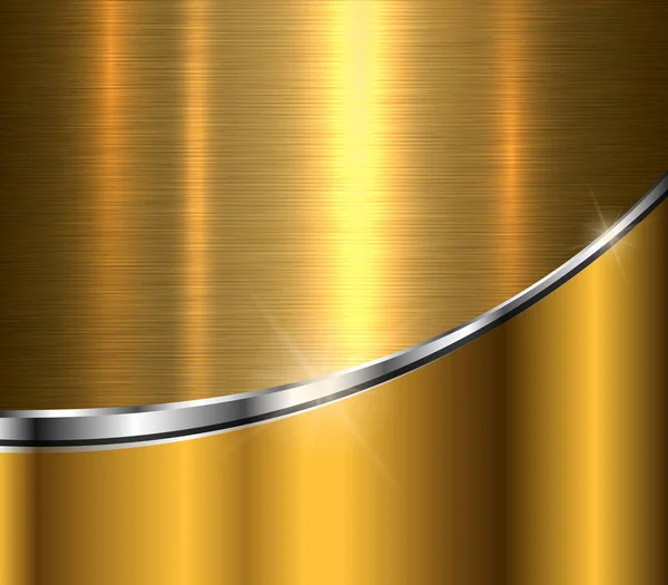 Gold metallischen Hintergrund — Stockvektor