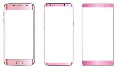 Boş ekran ile izole akıllı telefonlar