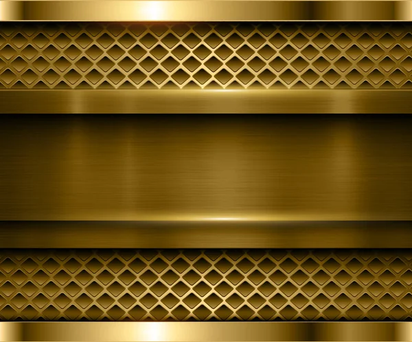 Фоновое металлическое золото — стоковый вектор