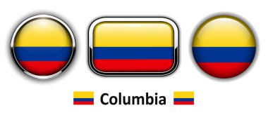 Columbia bayrak düğmeleri