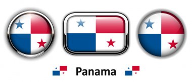 Panama bayrak düğmeleri
