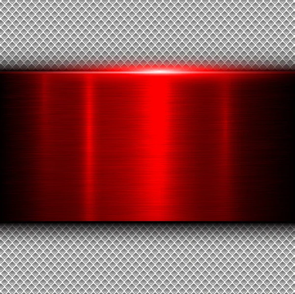 Fondo textura de metal rojo — Vector de stock