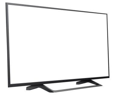 Boş ekran ile izole Tv