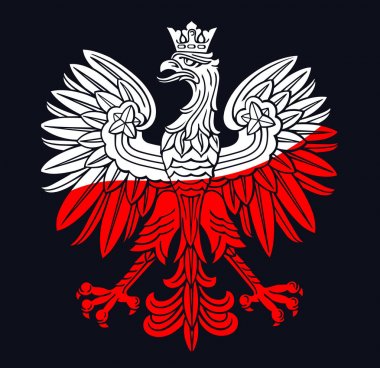 Polonya kartal Ulusal renklerde