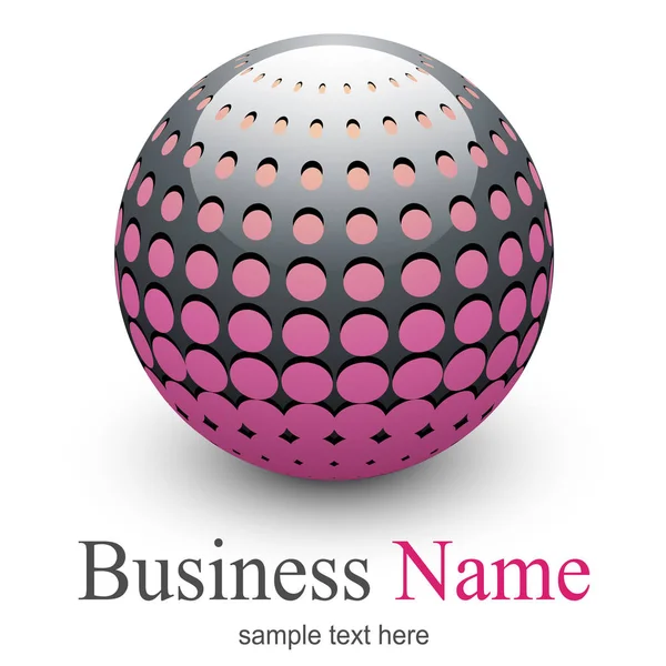 Logotipo, esfera abstrata —  Vetores de Stock