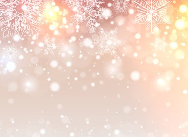 Kar taneli Noel arkaplanı