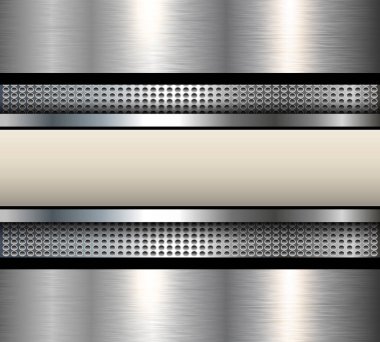 metal plaka ile arka plan 