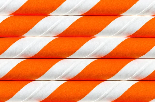 Абстрактный Фон Интересные Бумажные Трубки Оранжевый Рисунок Макрос — стоковое фото