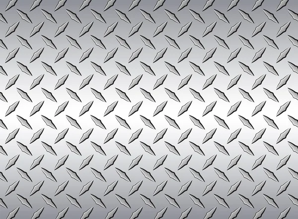 Diamond Steel Metal Sheet Texture Background Vector Illustration — Stock Vector