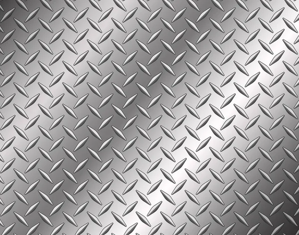 Fundo Textura Chapa Metal Aço Diamante Ilustração Vetorial — Vetor de Stock