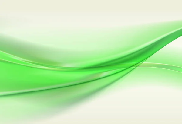 Fond Vert Abstrait Illustration Vectorielle Ondulée — Image vectorielle
