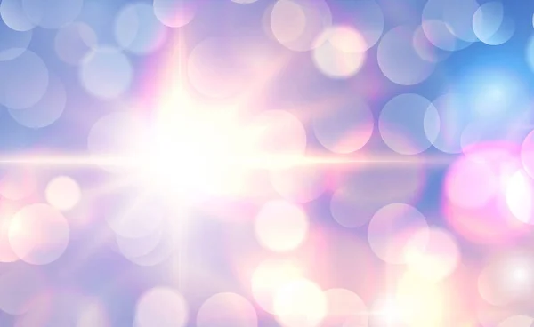 Fondo Soleado Luces Borrosas Ilustración Bokeh Abstracta — Foto de Stock